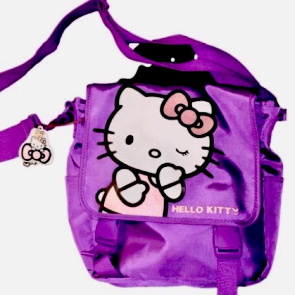 Hello  Kitty Purple Messenger Bag Sanrio - Picture 2 of 16
